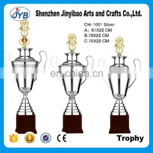 Double Wing Gold and Silver Plating Metal Trophy for Competition Match thumbnail-1