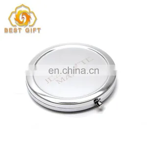 High Quality Women Rose Gold Compact Mirror thumbnail-5