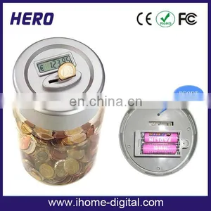 Digital Transparent Money Saving Jar Custom Coin Bank for Kids Made in China thumbnail-1