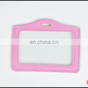 Factory Supply Good Quality Leather Name ID Card Holder thumbnail-6