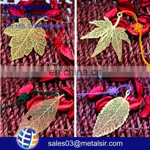 Golden Yellow Leaf Bookmarker, Business Gift Bookmarker thumbnail-1