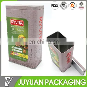 Food Grade Custom Empty Cookie Packaging Metal Tin Box Wholesale thumbnail-1