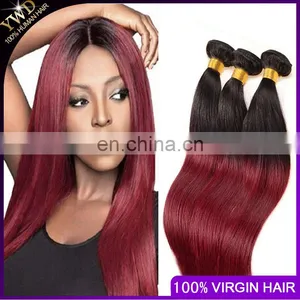 Virgin Peruvian Hair Extensions Ombre Peruvian Virgin Hair Straight Two Tone Ombre Peruvian Hair thumbnail-1