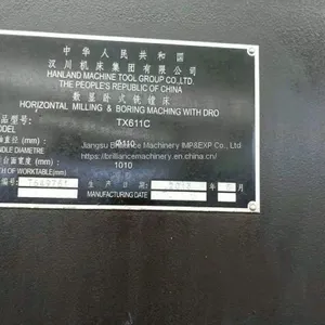 Hanland TX611C Digital Readout Horizontal Boring Mill thumbnail-4