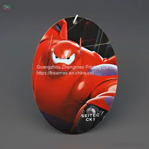 CMYK Printing Paper Car Air Freshener With Custom Famous Logo Hanging in a Car thumbnail-1