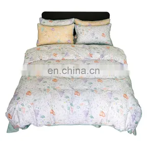 RAWHOUSE Amazon 60s Home Use Bedding Set Luxury Bedding 100% Cotton Set Bed Sheet Pillowcase thumbnail-1