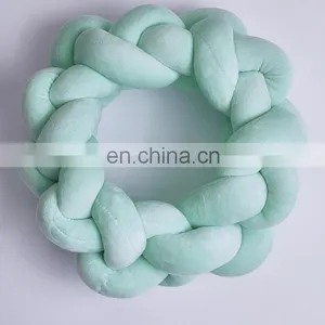 NEW FASHION ROUND Braid Yarn Knitted Knot Ball Plush Throw Pillow - Home Office Sofa Decor thumbnail-4