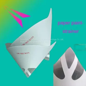 Disposable Automobile Paint Filter Paper Funnel Paint Paper Paint Strainer 190micron/125micron 1000pcs thumbnail-2