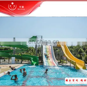 Fiberglass Slide Optimal Water Park Attraction For Recreation Pool Center thumbnail-4