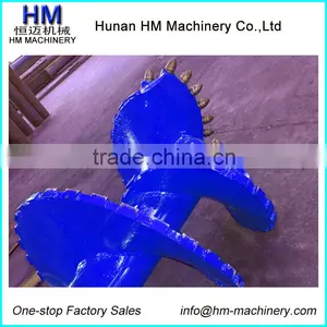 Double Cut Single Carry Flat Rock Auger For Bauer Rotary Drilling Rig thumbnail-3