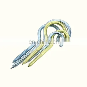 High Quality Chrome Plated Screw Shoulder Ceiling Cup Screw Hook thumbnail-1