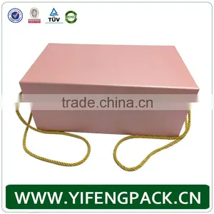 Custom Cardboard Paper Gift Box With Handle/cardboard Carrying Box With Handle thumbnail-3