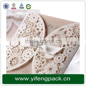 More Colors Personalized Card Laser Cut Wedding Invitations thumbnail-2