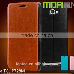 MOFi Case Housing for TCL P728 Flip Cover, Mobile Phone Coque PU Leather Back Cover for TCL P728M thumbnail-1