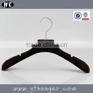 HA7064 Black Flocking Fashionable Coat Hanger Gold Velvet Hanger thumbnail-5