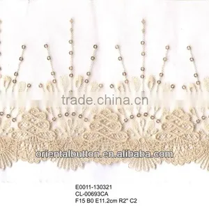 Flower Pattern Embroidery Lace Trimming for Women thumbnail-1
