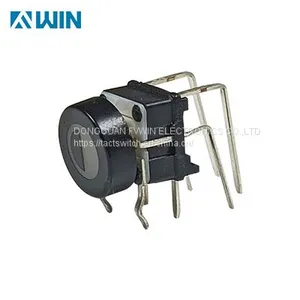 Right Angle Illuminated Button Switch With White LED thumbnail-5
