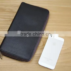 Vintage Style Cowhide Leather Cell Phone Case Wallet Men Clutch Wallet With Phone Holder thumbnail-6