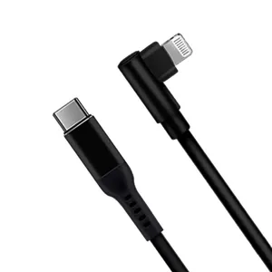 Elbow-Shaped Cable for Mobile Gaming, Power Delivery Fast Charging for IPhone SE 11 Pro Max XS Max XR thumbnail-1