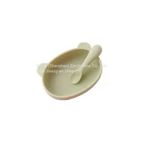 Weiqi Manufacture Silicone Baby Plate Bowl With Spoon thumbnail-1