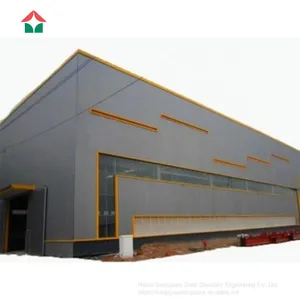 Prefabricated High Quality Metal and Steel Construction Building thumbnail-1