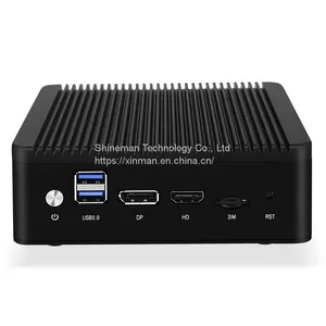 Rugged Fanless 4 LAN Factor Mini PC Intel Celeron J4125 2.0GHz DDR4 Embedded Industrial Computer thumbnail-1