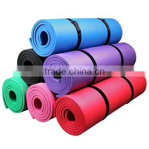 Fitness Training Eco-friendly Natural NBR Yoga Mat With Carrying Strap thumbnail-1