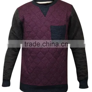 Quilting Sweatshirt With Pocket/sweatshirt With Front Pocket/quilting Designer Sweatshirt With Pocket thumbnail-1