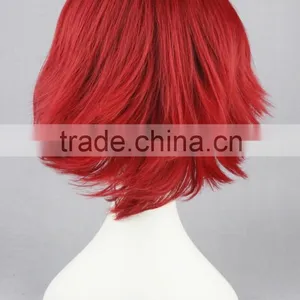 High Quality 35cm Short Straight Code GeAss-Kouzuki Kallen Synthetic Anime Wig Cosplay Costume Hair Wig Party Wig thumbnail-5