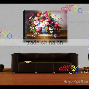 Still Life Decor Flower Fabric Oil Painting for Home,hotel Decor Ct-66 thumbnail-2