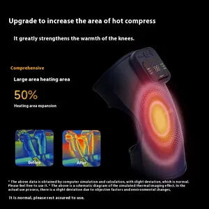 Wholesale Intelligent Knee Massager Manufacturer | 5000mAh Battery & Silver Ion Fabric thumbnail-4
