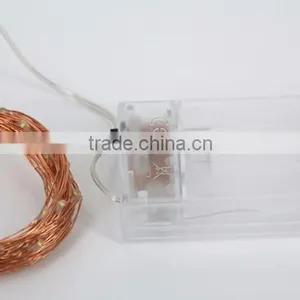 4.5V 3*A Battery Powered Micro Led Copper Wire Led String Lights thumbnail-6