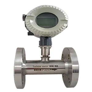 Local Display, Battery-powered Turbine Liquid Flowmeter LWGY, Produced by Qingdao Huawei Boshi thumbnail-1