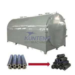 Coconut Shell Carbonization Furnace Wood Pyrolysis Charcoal Making Machine EPC thumbnail-1