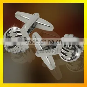 Simple Design Mens Delicate Gift Handmade Silk Knot Cufflinks thumbnail-1