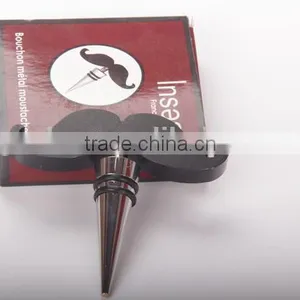 Promotional Wine Accessory Mustache Wine Stopper thumbnail-4
