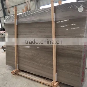 Wooden Grey Marble Slabs & Tiles, Chinese Grey Marble, Grey Polished Marble Floor Covering Tiles, Wall Tiles thumbnail-1