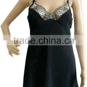 Satin Silk Hot Sexy Nightgown thumbnail-1