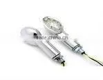 Clear Motorcycle CAT EYE LED Turn Signals Lights thumbnail-1