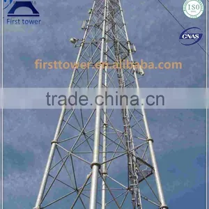 Good Service Galvanized Self Supporting Tower Telecom Pole thumbnail-4