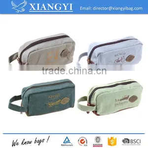 Vintage Canvas Pencil Pen Bag Multifunction Zipper Pen Bag Eyeliner Makeup Bag thumbnail-1
