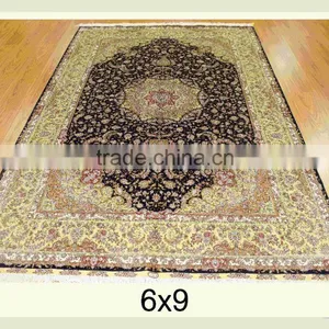 Saudi Carpet Factory Masjid Carpet Prayer Carpet Handmade Persian Silk Rug Persian Handmade Silk Carpets for Home Hotel Villa thumbnail-1
