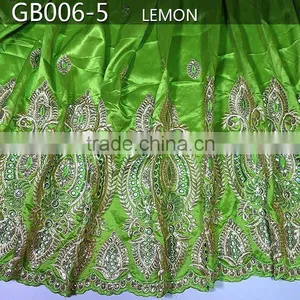 Latest African Raw Silk George Fabric, Fashion African Lace George GB006-5 thumbnail-1