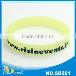 Wholesale Logo Printed Fashionable Customized Silicone Bracelet thumbnail-1