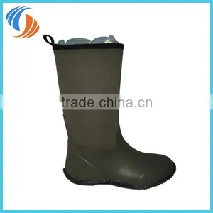 Hunting and Fishing Boots Green Neoprene Rubber Boots thumbnail-1