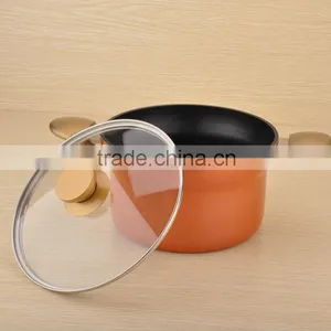 Color Coating Non-stick 20cm Aluminum Clay Pots ACS635 thumbnail-1