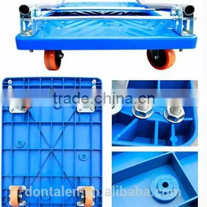 Update International 300 lb Capacity Four Wheel Folding Hand Truck Trolley thumbnail-5