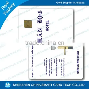 Plastic PVC Contact Hotel Door Key Card Smart ic Card Chip thumbnail-1
