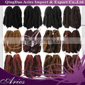 Afro Kinky Bulk Braiding Synthetic Fiber Hair Twists Dreadlock Extensions 12" thumbnail-1