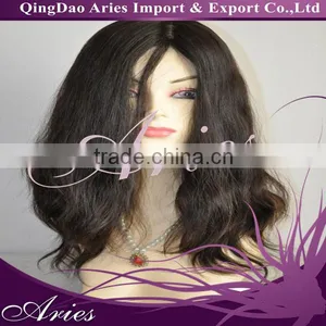 European Hair Jewish Wig 16", 4*4 Silk Top, 100% Remy European Hair, thumbnail-1